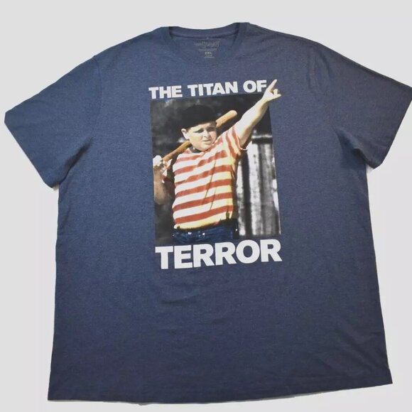 The Sandlot Mens Ham Porter The Titan of Terror Pointing Funny Shirt New 2XL - Picture 1 of 4